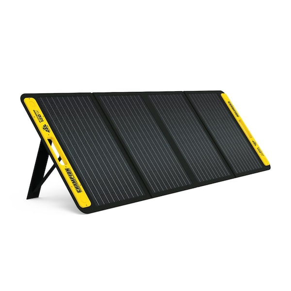 Champion Power Equipment 120-Watt Portable Foldable Solar Panels for Power Stations with Extension Cable and Kickstand