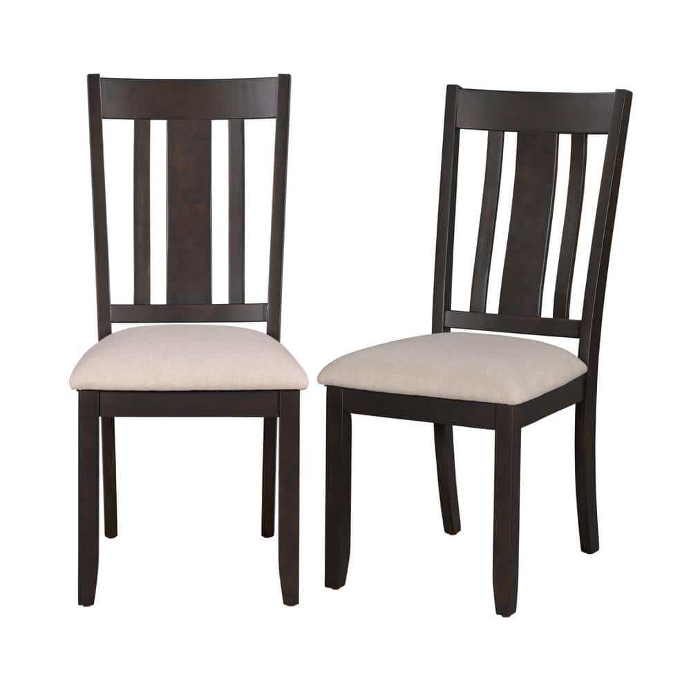 Utopia 4niture Clarise 2Piece Brown Wood Dining Chairs with Cushions