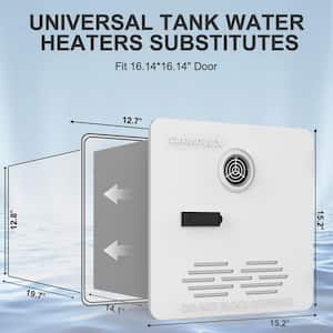 Camplux 2.64 GPM Gas Tankless Water Heater RV Tankless Water Heater with White Door