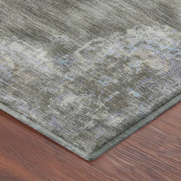 Mayfield Premium Machine Washable Abstract AMF2321 Brown 10 ft. x 14 ft. Area Rug