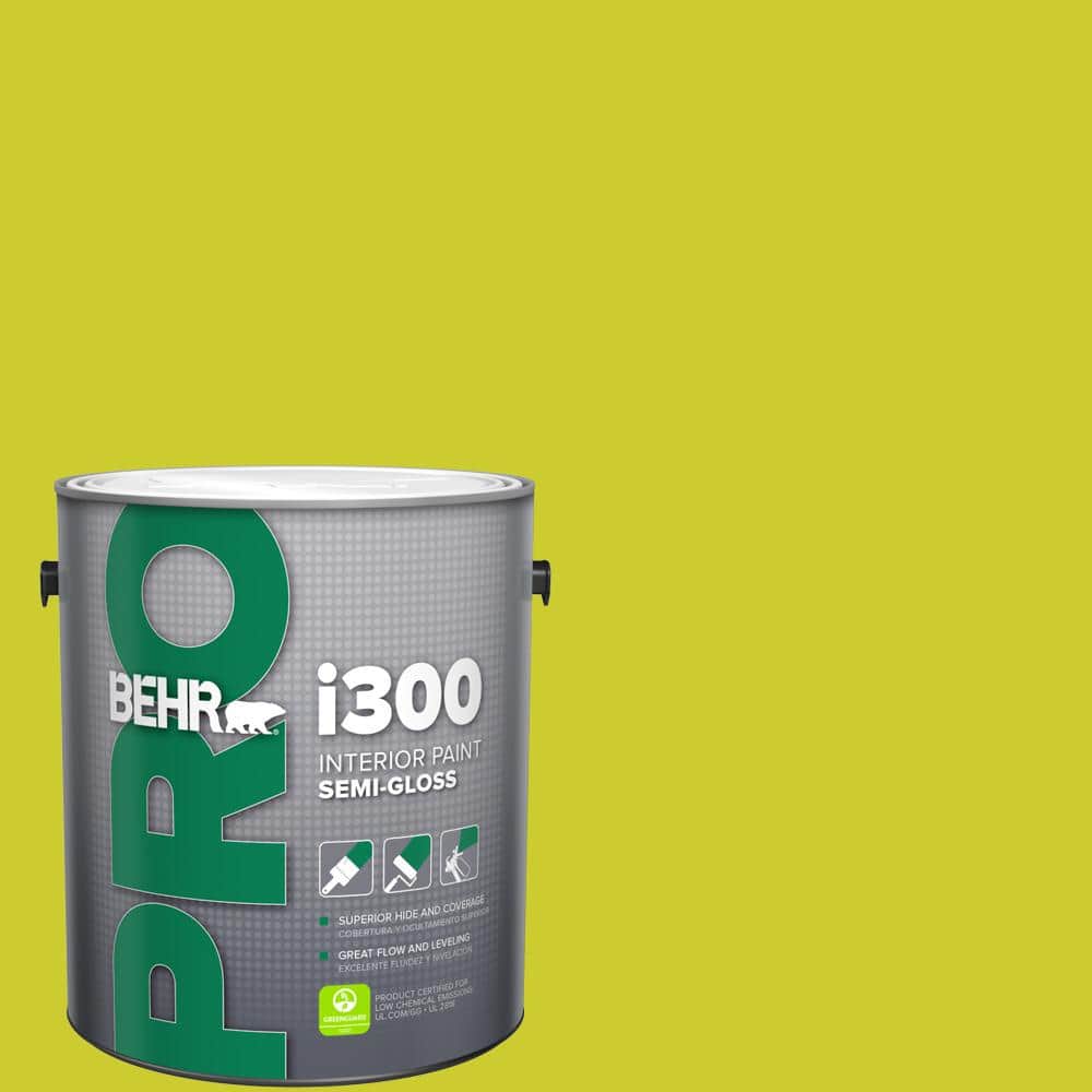 ccp ヘドラPOP COLOR (LIME) BEHR PRO 1 gal. #S-G-400 Lime Pop Semi-Gloss Interior Paint