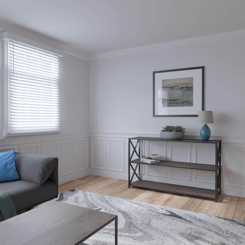 Adjustable White Polyurethane Traditional Wainscot Paneling Kit