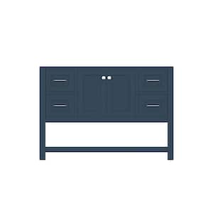 Wilmington 47 in. W x 21.5 in. D x 33.45 in. H Bath Vanity Cabinet without Top in Blue