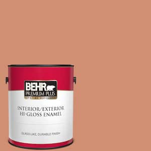 1 gal. #M200-5 Terra Cotta Clay Hi-Gloss Enamel Interior/Exterior Paint
