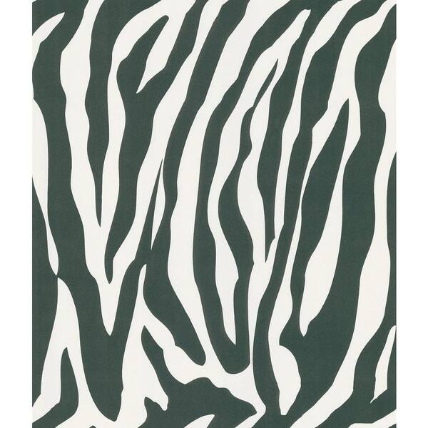 National Geographic Black Zebra Skin Wallpaper Sample