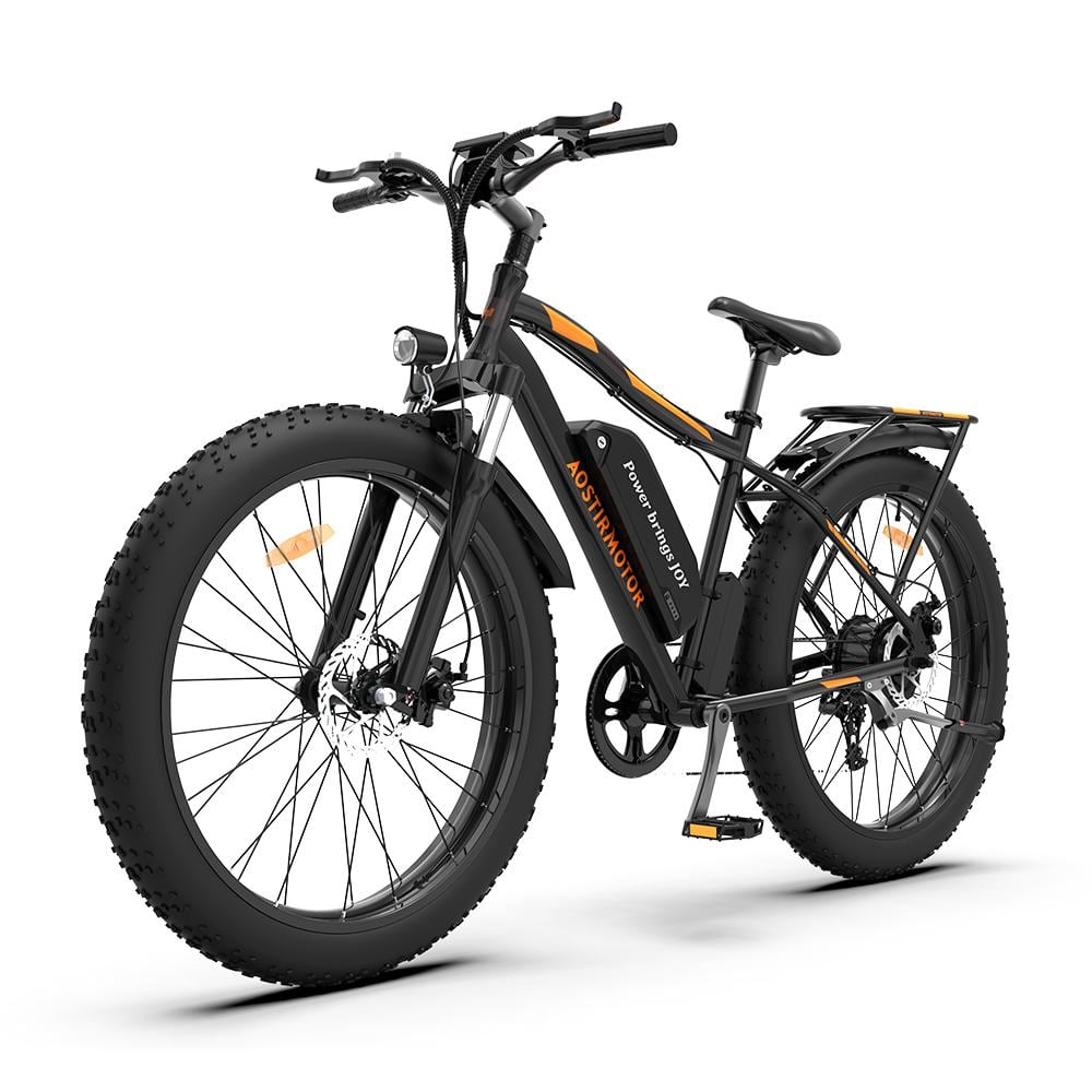 GOLDORO Electric Bike X7 Mountain E-Bike, Full Suspension 26in. Tire 350W  36V, Max 18 MPH, 21 Speed 52-62 Mile Riding Distance EB26X7-WT - The Home  Depot