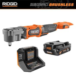 18V Brushless Cordless SubCompact 1/2 in. Right Angle Impact Wrench with with 2.0 Ah MAX Output Battery and Charger