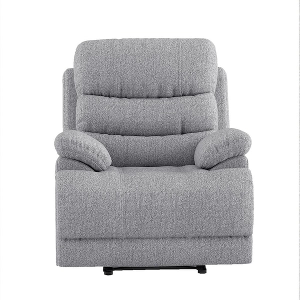 EVERGLADE HOME Ember Gray Chenille Arm Chair
