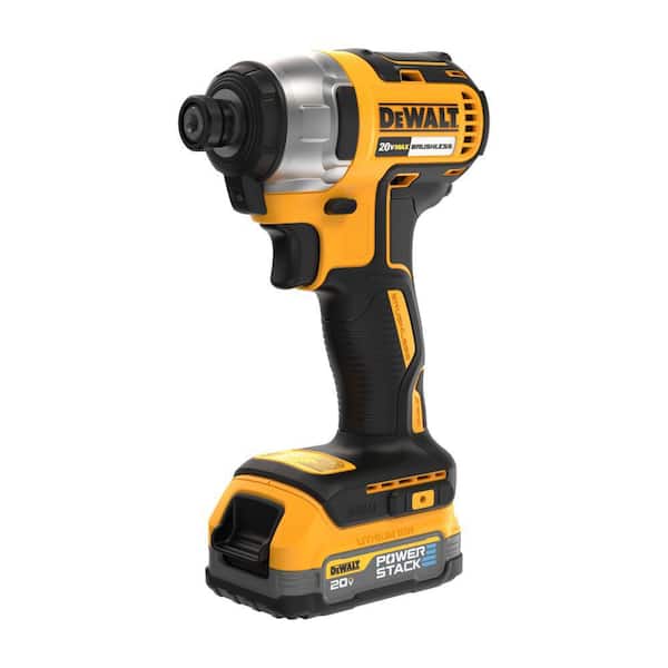 DEWALT - 20V MAX Lithium-Ion Brushless Cordless 1/4 in. Impact Driver Kit with 1.7 Ah Battery and Charger