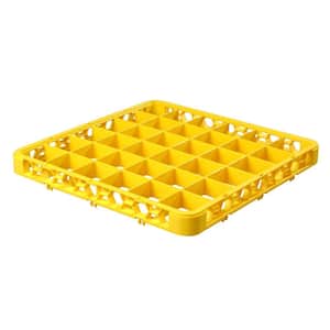 19.75 in. x 19.75 in. 36-Compartment Optional Extender only for OptiClean Glass washing Racks in Yellow (Case of 6)