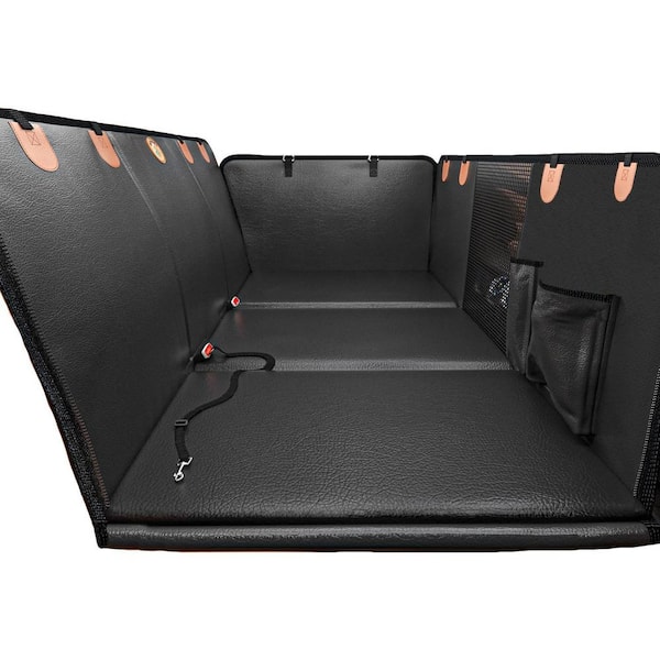 Waterproof Dog Car Seat Cover with Hard Bottom, Foldable Design, 400 lbs. Capacity