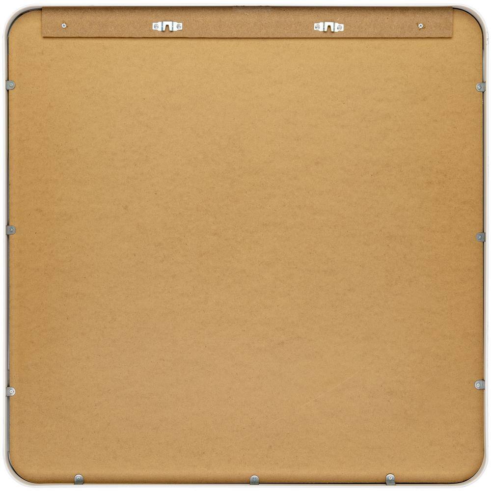 Aranya 24" Square Silver and Gold Aluminum Mirror