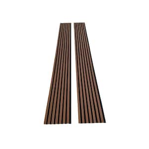 12.6 in. x 106 in. x 0.8 in. Acoustic Vinyl Wall Cladding Siding Board (Set of 2-Piece)