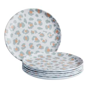 Taryn Melamine Accent Plates in Aged Clay Cheetah (Set of 6)