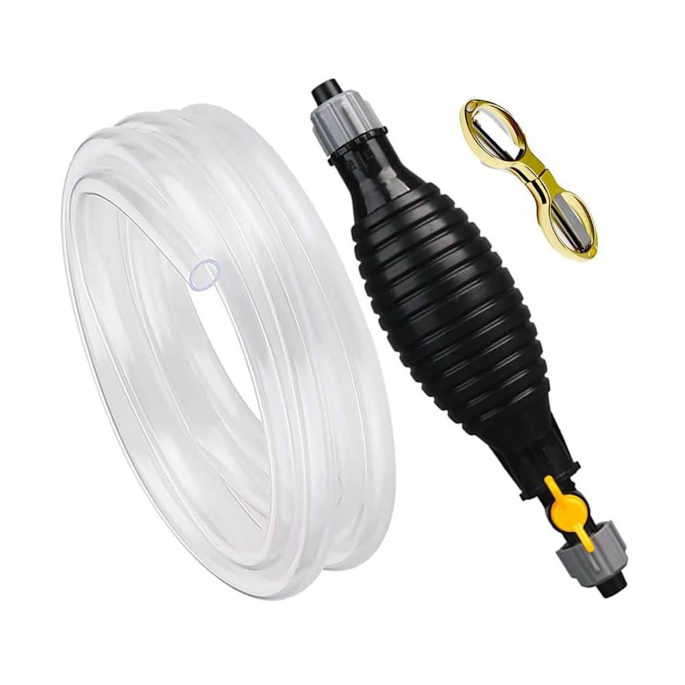 6.5FT PVC Manual Siphon Pump Hand Fuel Transfer Pump Oil Resistant High Flow for Gasoline Diesel Water Fish Tank price history on PriceWatchPro