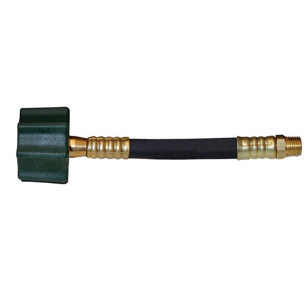 Non-Leaching LP Hose Type 1 Acme x 1/4 in. Inverted Flare - 12 in.
