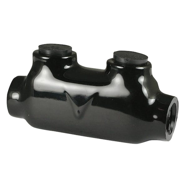 2/0-1 AWG Inline Splice Connector, Insulated, Black