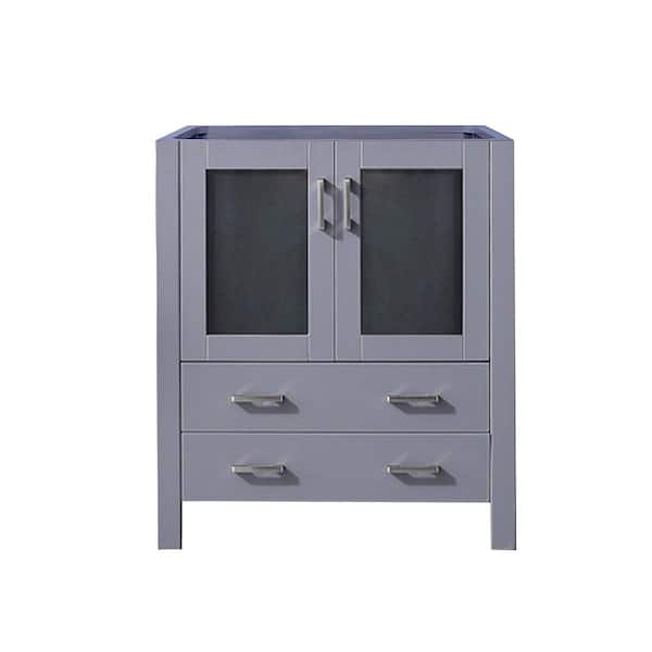 Volez 30 in. W x 18 in. D x 34 in. H Bath Vanity Cabinet without Top in Dark Grey