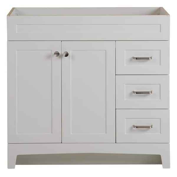 Home Decorators Collection Thornbriar 36 in. W x 21 in. D Bathroom Vanity Cabinet in Polar White