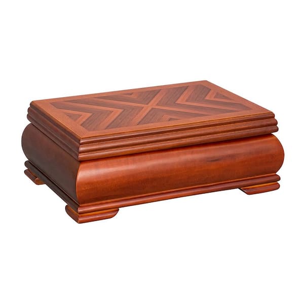 Carmen Walnut Wooden Jewelry Box