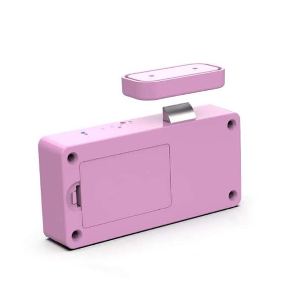 Numhew Pink Smart Cabinet Lock, Keyless Electronic Digital RFID Bluetooth Hidden No Drill Magnetic Child Safety Drawer