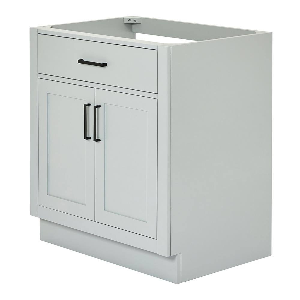 Hepburn 30" Gray Hardwood Single Freestanding Vanity Cabinet