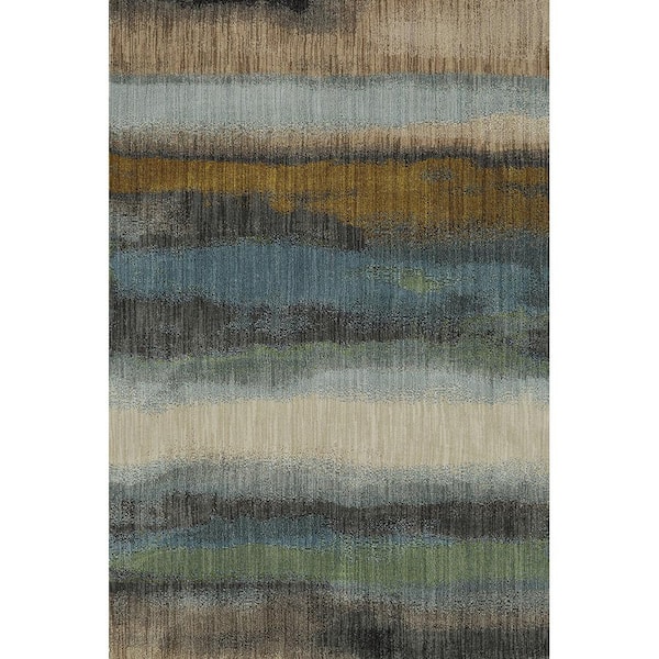 Mohawk Home Odin Gun Metal 5 ft. x 8 ft. Striped Area Rug
