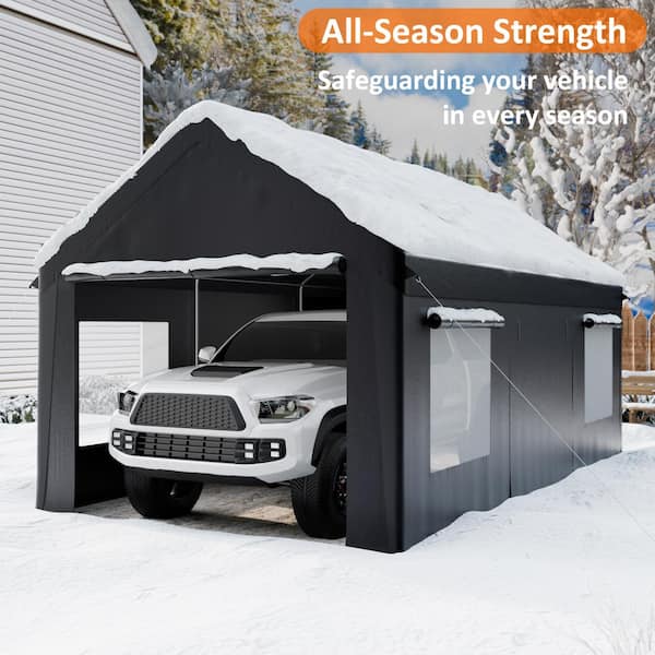 レトルト&ガッチマン　キャンバスボード12点 VIWAT 12 ft. x 20 ft. Heavy-Duty Carport Canopy with Enhanced Base