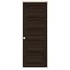 JELD-WEN 30 In. X 80 In. Conmore Espresso Stain Smooth Solid Core ...