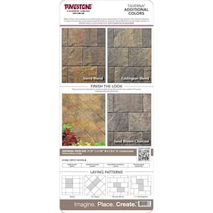 Paper Sample Only of Taverna Rec 11.81 in. L x 7.87 in. W x 50 mm H Truckee Blend Concrete Paver (1-Piece)
