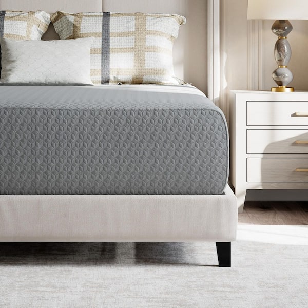 Queen Medium Cooling Charcoal Infused Foam Mattress 14 in. Bed-in-a-Box Mattress