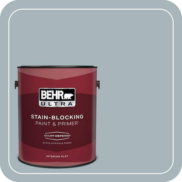 BEHR ULTRA 1 gal. #ECC-22-2 Bay View Extra Durable Flat Interior Paint & Primer