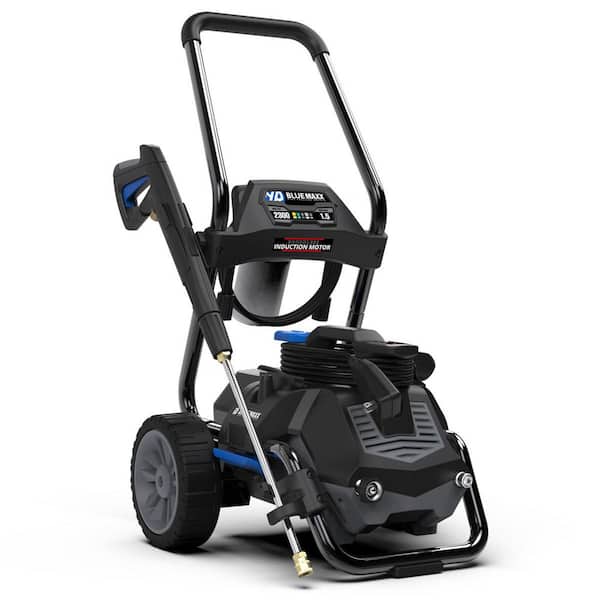 BM2300B 2300 PSI, 1.5 GPM Cold Water Electric Pressure Washer, 2 in 1 Design with a 2 Wheel Cart and Induction Motor