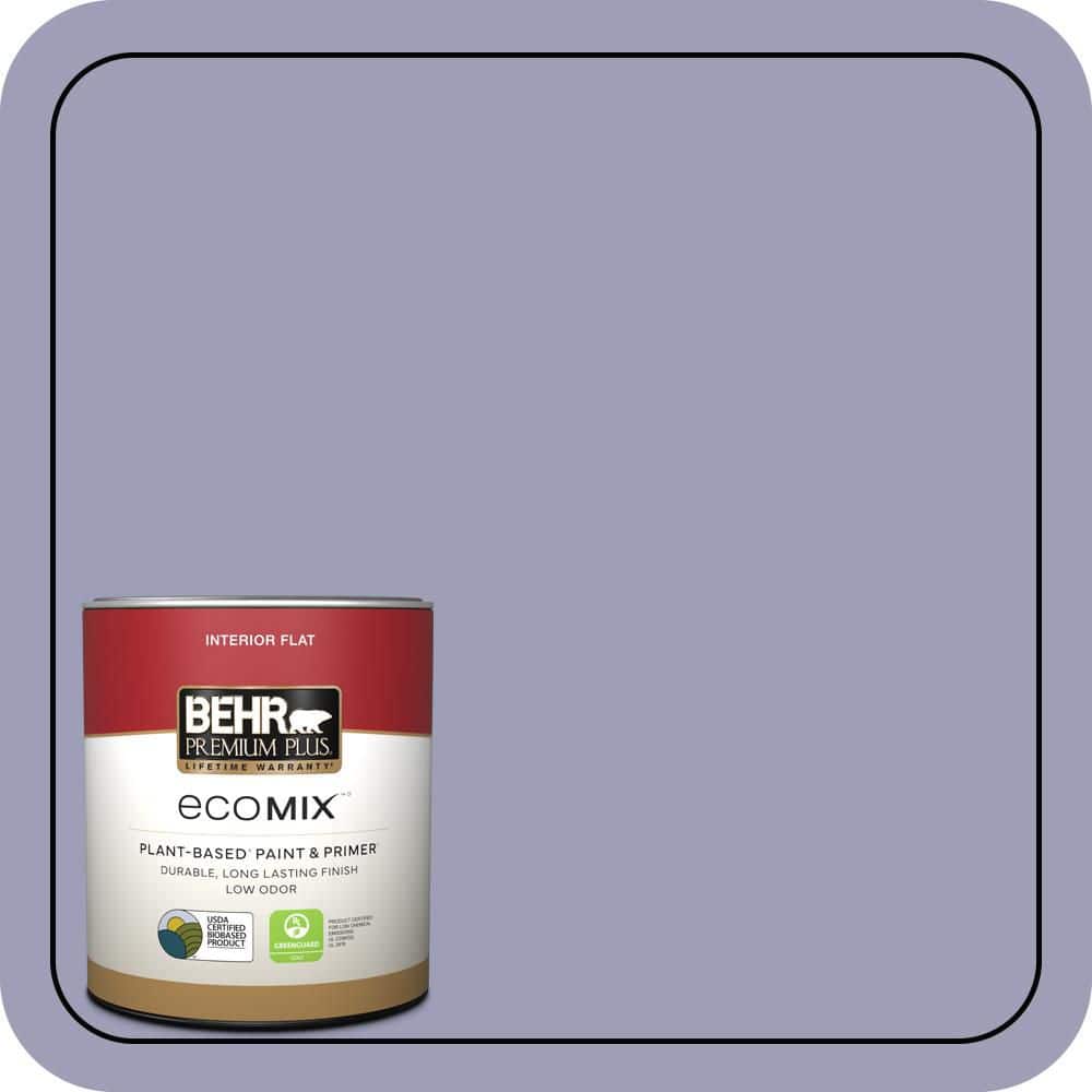 1 qt. #630F-4 Wild Thistle Flat EcoMix Plant-Based Interior Paint & Primer price history on PriceWatchPro