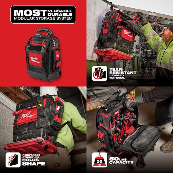 Milwaukee PACKOUT Structured Backpack 48-22-8303 - The Home Depot