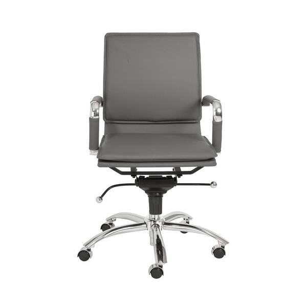 Eurostyle Ar Gray Pro Low Back Office Chair 01263gry Eurostyle Ar Gray Pro Low Back, Priddy Leather Round Arm Sofa