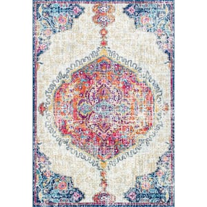 Maranda Vintage Medallion Multi 5 ft. x 8 ft. Area Rug