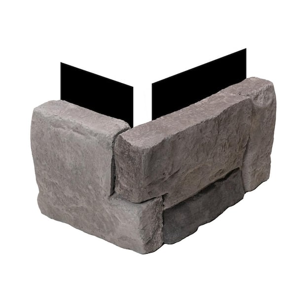 1.75 in. x 6 in. Slate Stone Veneer Siding (Corners)
