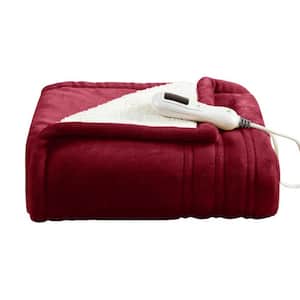 Electric Heated Blanket Red