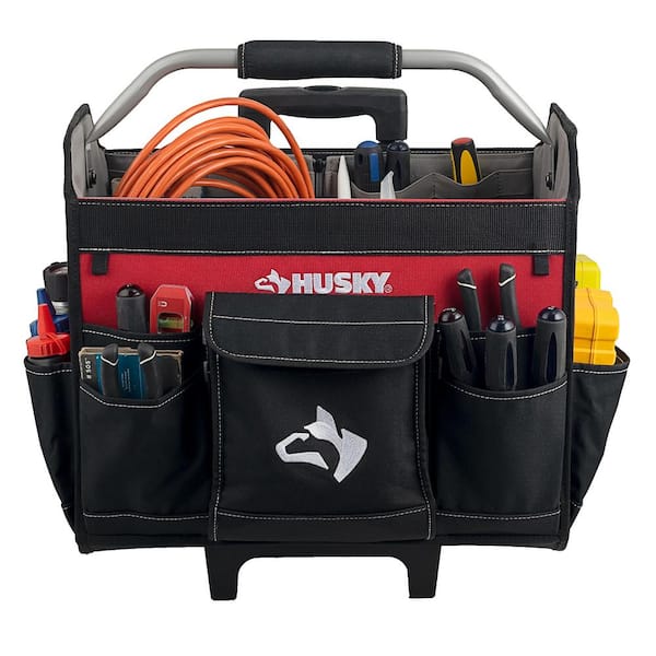 Husky 18 in. 14 Pocket Zippered Tool Bag HD60018-TH - The Home Depot