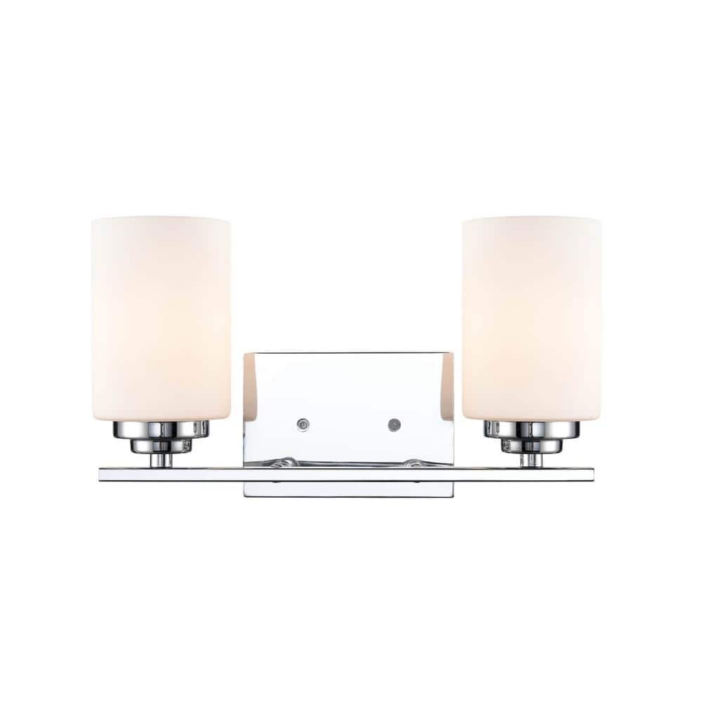 14.25 in. 2-Light Chrome Vanity Light price history on PriceWatchPro