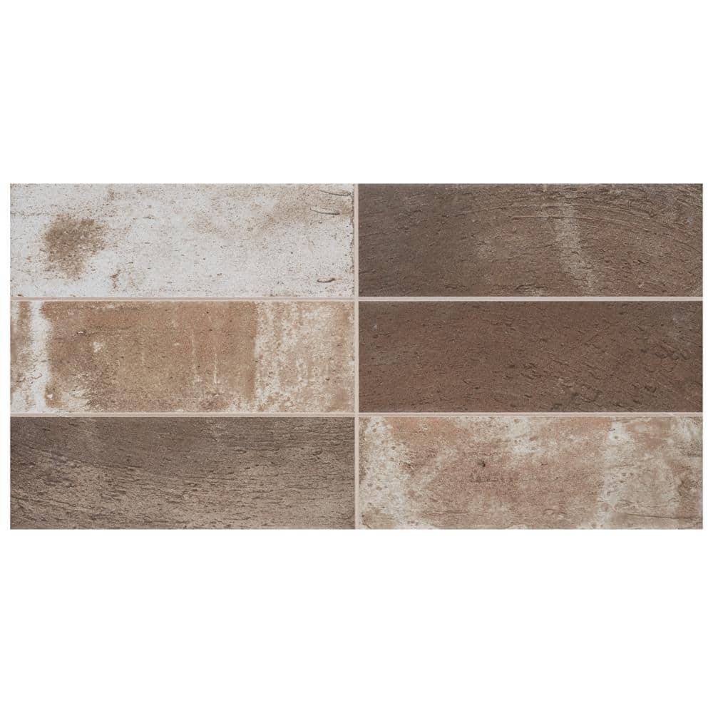 Mud Cocoa 7-7/8 in. x 15-3/4 in. Ceramic Wall Take Home Tile Sample price history on PriceWatchPro