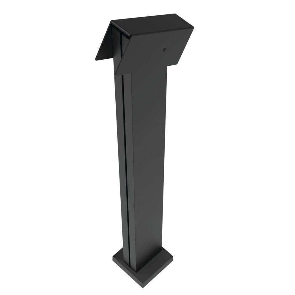 2 in. x 4 in. x 38 in. Elevation Aluminum Matte Black Stair Line Post for Cable Railing System price history on PriceWatchPro
