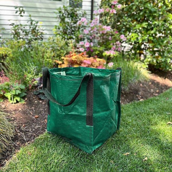 DURASACK 22 Gal. Green Polypropylene Storage Tote Reusable Lawn