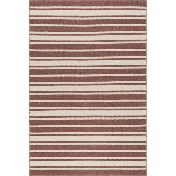 *DISCONTINUED* Bowery Striped Wool Brick 8 ft. x 10 ft. Indoor Area Rug
