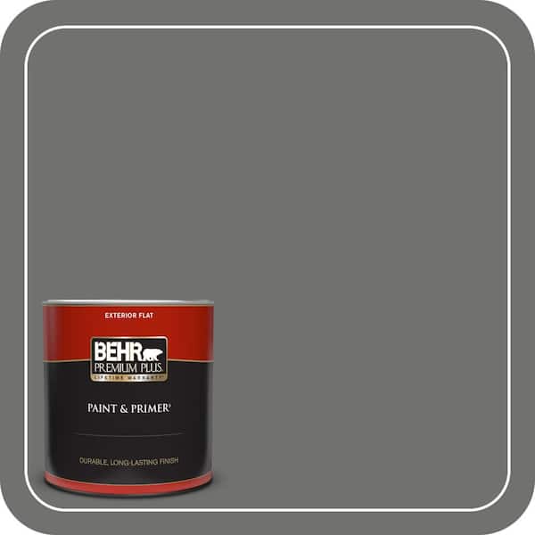 BEHR PREMIUM PLUS 1 qt. #MQ2-61 Magnet Flat Exterior Paint & Primer