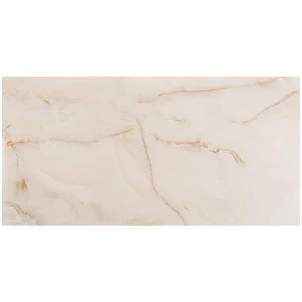 Ivy Hill Tile Selene Onyx Pearl 24 in. x 48 in. Polished Porcelain Floor  and Wall Tile (15.49 sq. ft. / Case) EXT3RD101603 - The Home Depot