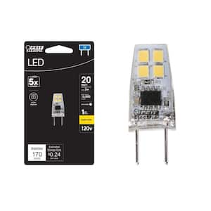 20-Watt Equivalent Bright White (3000K) T4 G8 Bi-Pin Base LED Light Bulb