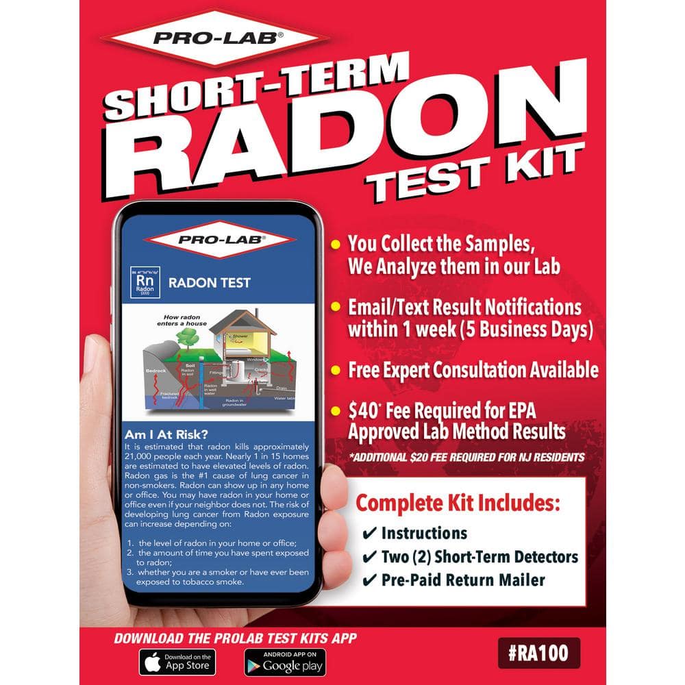 PRO-LAB Radon Gas Test Kit RA100 - The Home Depot
