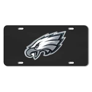 Philadelphia Eagles 3D Black License Plate